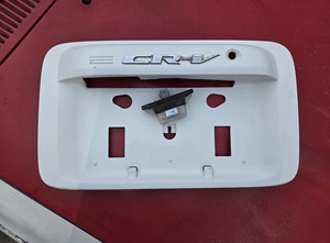1997-2001 Honda CRV OEM Rear Tailgate License Plate Garnish Trim w/Light (White)