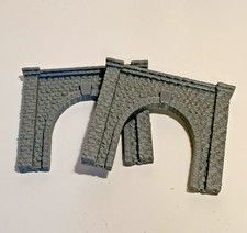 X2 N Scale Stone Single Train Tunnel New Portal - 1:160 Model Railroad Scenery