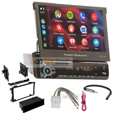 7" Flip-Up Screen Bluetooth CarPlay AM/FM Car Stereo For 2003-06 Silverado 1500