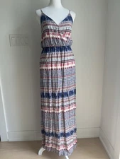 One Clothing Floral Print V-Neck Maxi Summer Dress size Small
