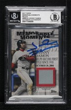 BAS 2017 Topps Memorable Moments Relics /100 Johnny Damon BGS Authentic Auto 3c7