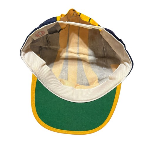 De colección Años 90 Adulto Michigan Wolverines AOP Casco Azul Marino Snapback Sombrero Gorra - Imagen 7 de 8