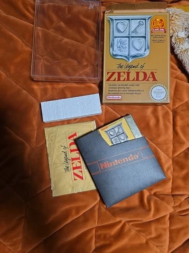 The Legend Of Zelda Nes  Manual  And Remade Box