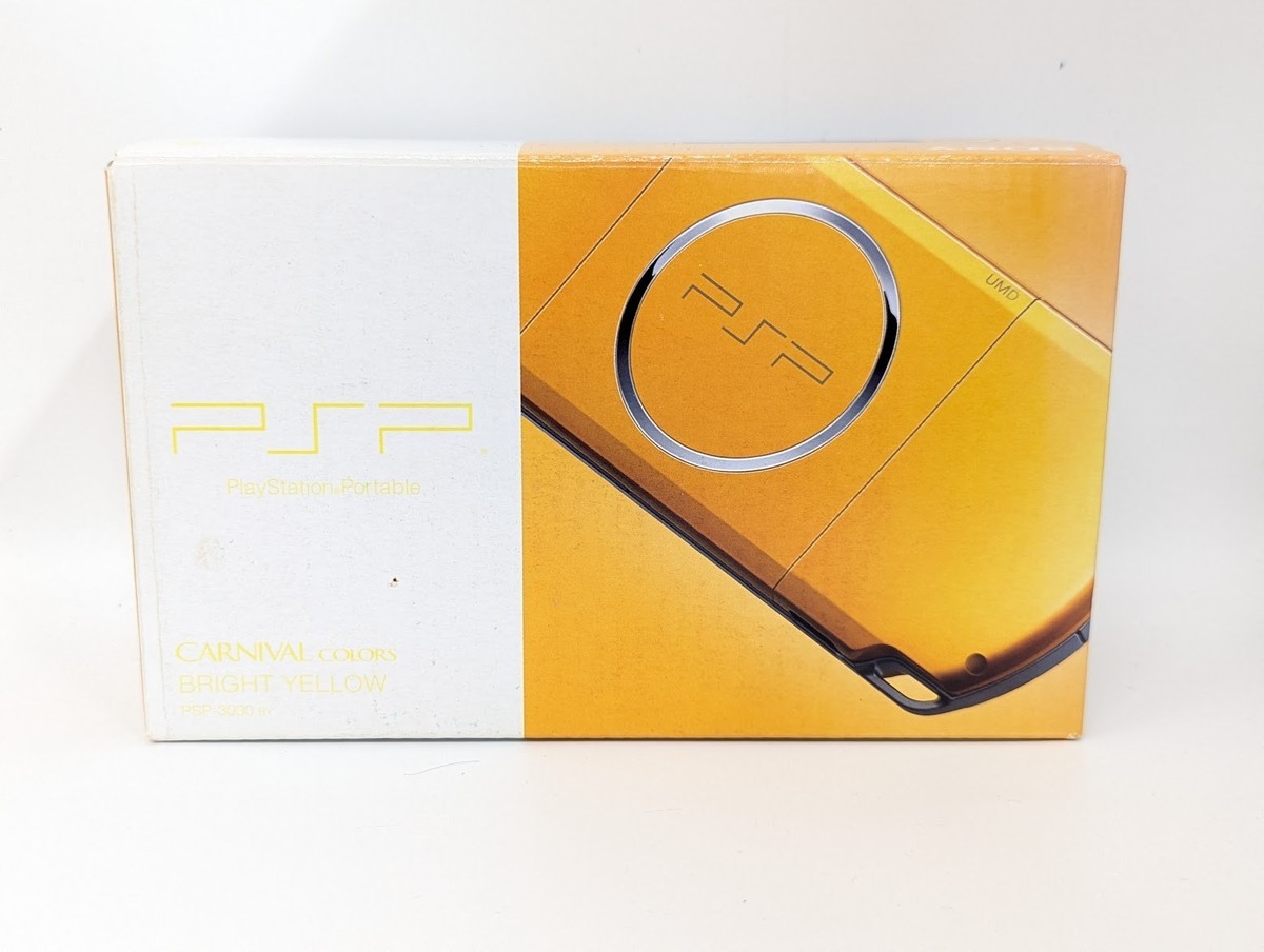 B5540 Sony PSP 3000 console bright Yellow Handheld system Japan w 
