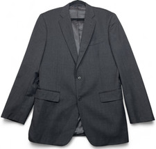 Brooks Brothers Suit Jacket Blazer Mens Size 42L Gray Madison 1818 Estrato Wool