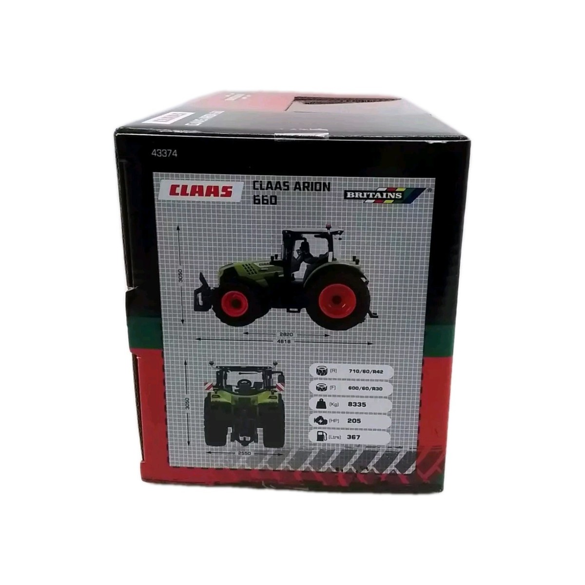 Tracteur BRITAINS CLAAS Arion 660 – 1/32 – Bri 43374, Neuf