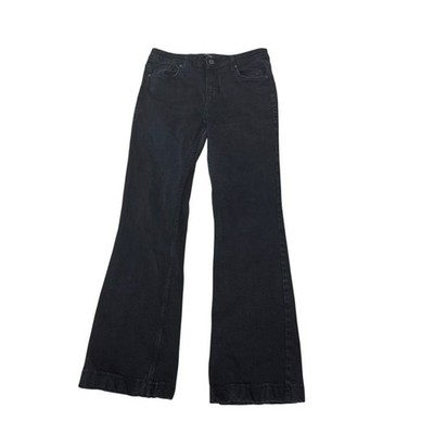 FAF Jeans Black Flare Bootcut Jeans Women's Size 31 High Rise Stretch Denim