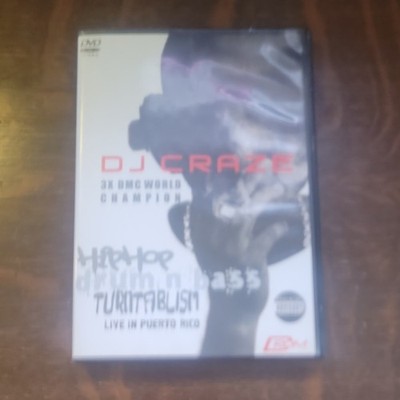 DJ Craze Hip-Hop Drum & Bass Turntablism Live Puerto Rico DVD NTSC Region 1