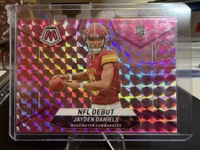 2024 Panini Mosaic - NFL Debut Jayden Daniels #272 Camo Pink Mosaic Prizm (RC)