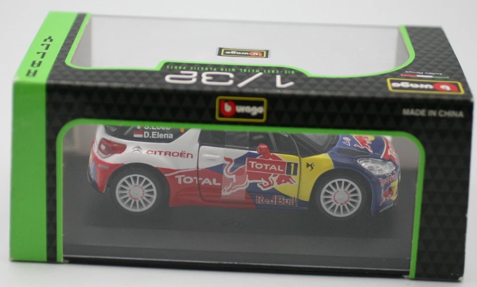 Bburago 1:32 Citroën DS3 WRC 2012 Rally Racer Auto Sébastien Loeb & Daniel Elena - Immagine 3 di 4