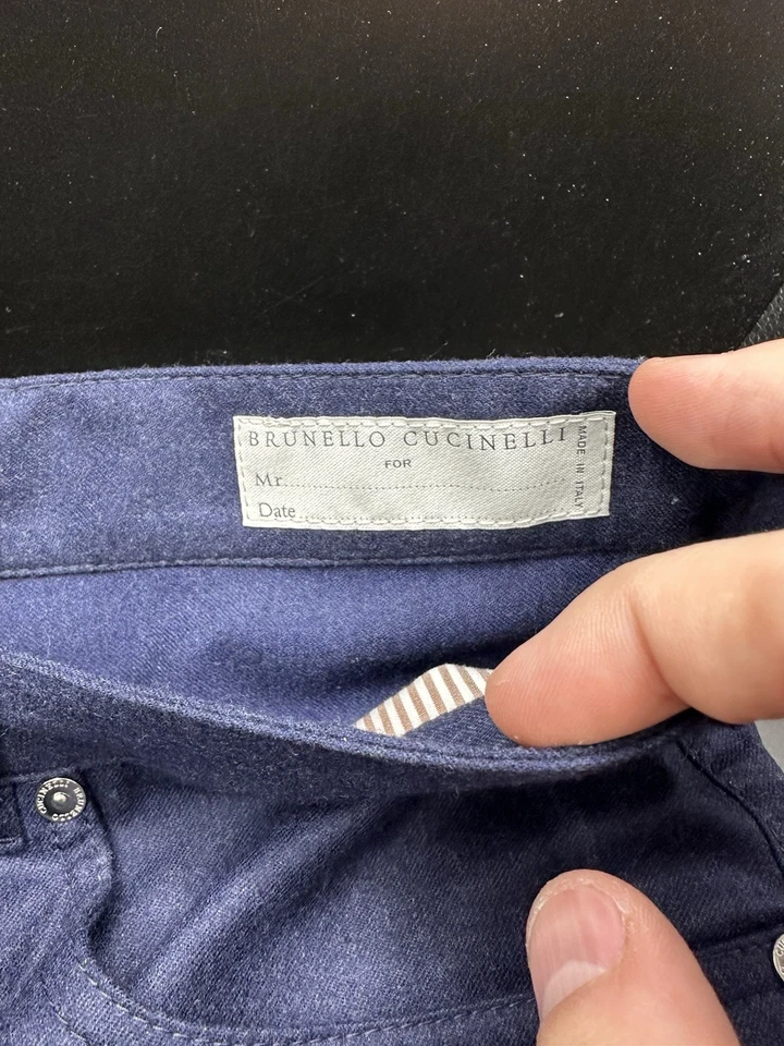 Brunello Cucinelli Italian Fit Wool Chino NWOT MSRP $995 - Image 4 of 4