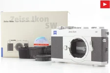 【Almost MINT in BOX】 Zeiss Ikon SW Super Wide Silver Film Camera from JAPAN