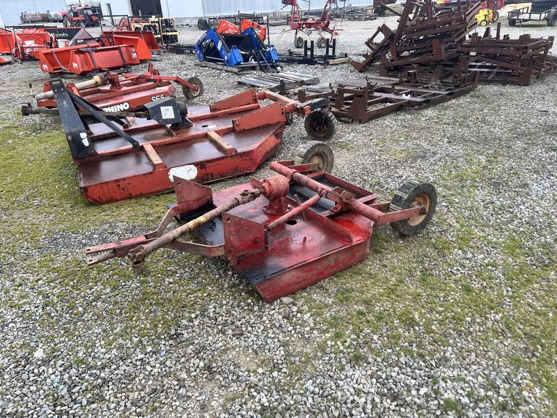Red Rotary Cutter/Mower 3-Point Hitch Tractor Attachment
