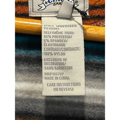 NWT CINCH Men's XXL Pullover Fleece Aztec Striped Southwestern Western Top - Picture 5 of 6