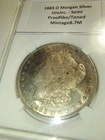 1883 O Morgan Silver Dollar Purple Tone PL - Gradeable!!! MS++++
