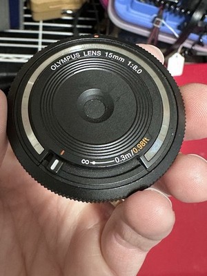 Olympus 15mm F/8 Pancake Cap Lens for Micro Four Thirds