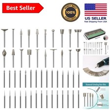 Multi-functional 50PCS Diamond Burrs Set with 1/8'' Shank for Creative Projects