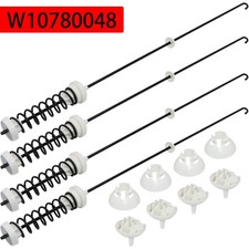 4 Pack W10780048 Washing Machine Suspension Rods Kit for Whirlpool Amana Maytag