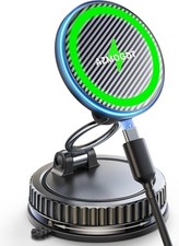 MagSafe Car Mount Charger 15W, Magnetic Wireless Car Charger 89 LBS Strong Suct