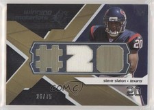 2008 SPx Winning Materials Single Jersey Player Numbers 26/75 Steve Slaton 00a0