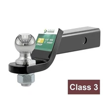 2" Drop Hitch for 2" Receiver Trailer Ball Mount With 2" Hitch Ball 2-piece Set