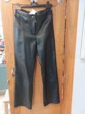 Ladies leather trousers size 10