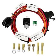 Electric Fuel Pump Relay Kit for 12V System 40 AMP Waterproof Heavy Duty Long