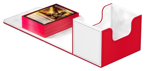 Ultimate Guard Sidewinder 100+ XenoSkin – Boîte à Cartes Rouge/Noir – Synergy – Protection Premium