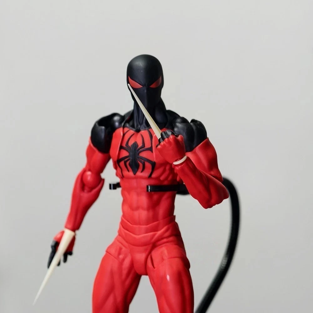 Mess Toys Scarlet Neighbor Kaine Parker Spider-Man 1/12 Action Figure USA STOCK image 8