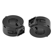 10 PCS 15mm Ferrite Cores Ring Clip-On RFI EMI Filter Cable Clip Black