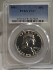 1961 US Franklin Half 50c PCGS PR67