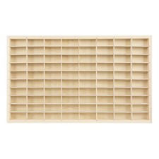 80 Grids Wooden Display Case for 1/64 Hot Wheels Diecast Car Matchbox UK STOCK