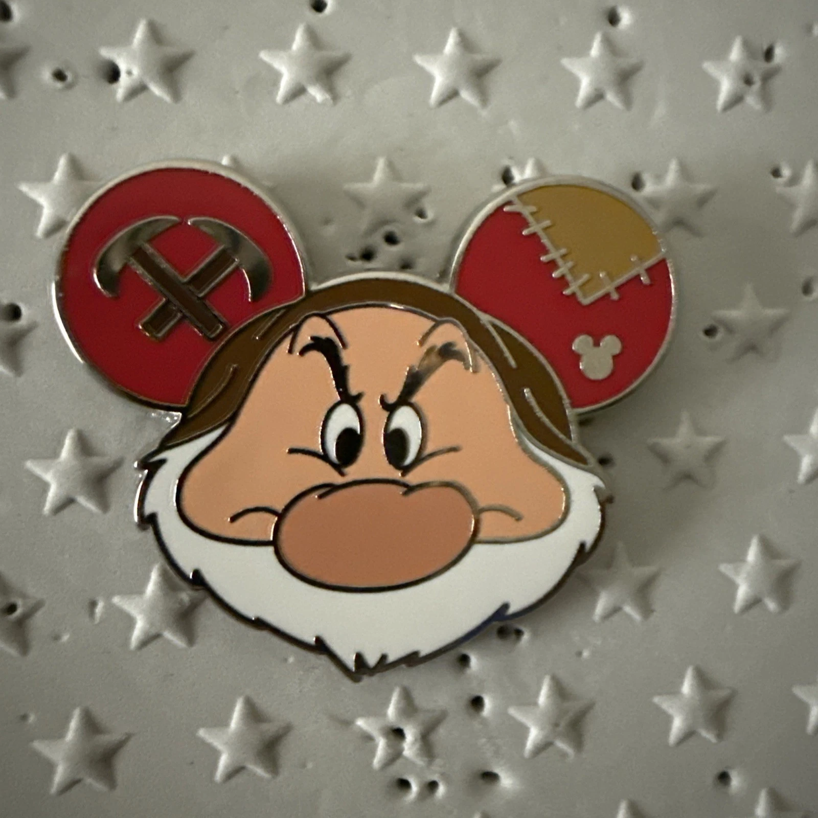 2024 DLR Disneyland Hidden Mickey Disney Pin - Ear Hat - Grumpy