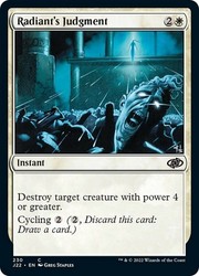 Radiant's Judgment - Jumpstart 2022 #230/835 Common