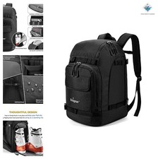 Ski Boot Bag Backpack 50L Waterproof Durable for Snowboard, Ski Gear, Helmet