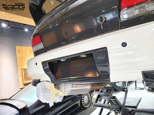RPG Carbon Rear Bumper License Plate Backing Frame for 97-01 Subaru Impreza GC8 - Picture 6 of 17