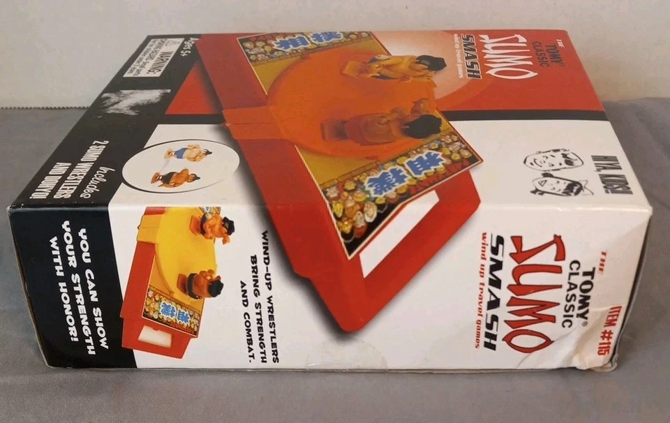 Tomy Classics Sumo Smash Wind Up Juego de Viaje 2009 Bazoo Global Nuevo con Caja Dañada Foto 3 de 4