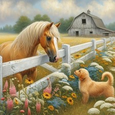 Diamond Painting Kits for Adults, Farm Animal Diamond Painting Art for Beginner,