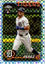 Wenceel Perez 2024 Topps Chrome Update Series Checkered Rookie Card #USC167