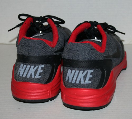 Nike Lunar Edge 12 467972-006 Nero/Rosso Sportivo Scarpe da Corsa Sneakers Uomo 12,5 - Foto 5 di 5