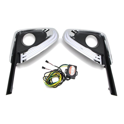Luz de marcha diurna LED TFL para Toyota Fortuner 2015 2016 DRL luz lámpara intermitente amarillo - Imagen 2 de 12