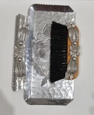 VTG Rodney Kent Creations Hand Wrought, 444,Silent Butler Crumb Tray & Brush /34