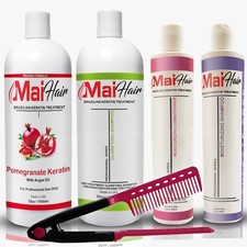MAI HAIR Brazilian Keratin Hair Treatment Kit 32oz./1000ml. PROVEN FORMULA