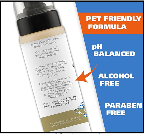 Wahl Pet Friendly Waterless No Rinse Shampoo for Animals – Oatmeal & Coconut - Picture 3 of 5