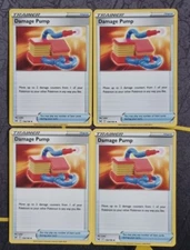 Pokemon Card Damage Pump 156/196 Lost Origin Trainer Playset ×4