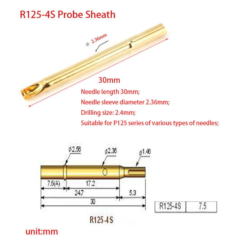 Spring Test Probe Pogo Pin Receptacle Tool Set Dia 0.68mm-2.36mm ...