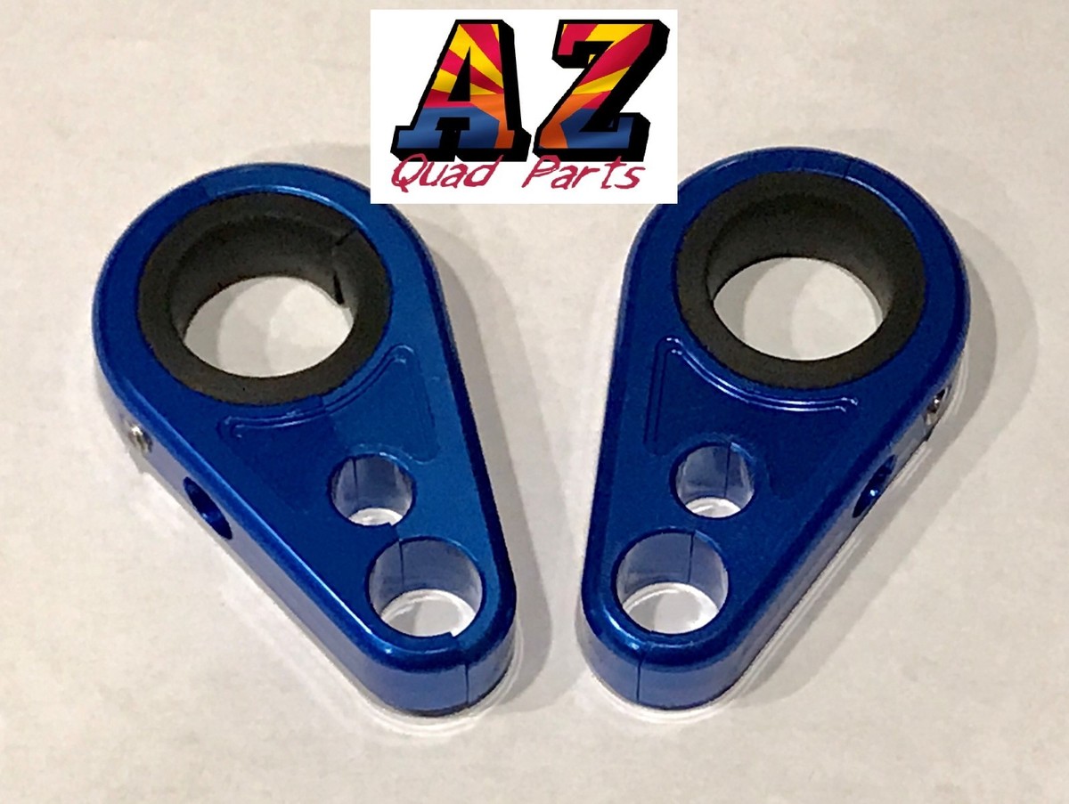 Billet Blue Front A-Arm Brake Line Clamps Honda TRX 400EX 400X