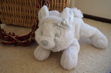 CHRISTMAS Plush Disney Store 12" SNOWFLAKE THUMPER Bambi WHITE Stuffed Animal