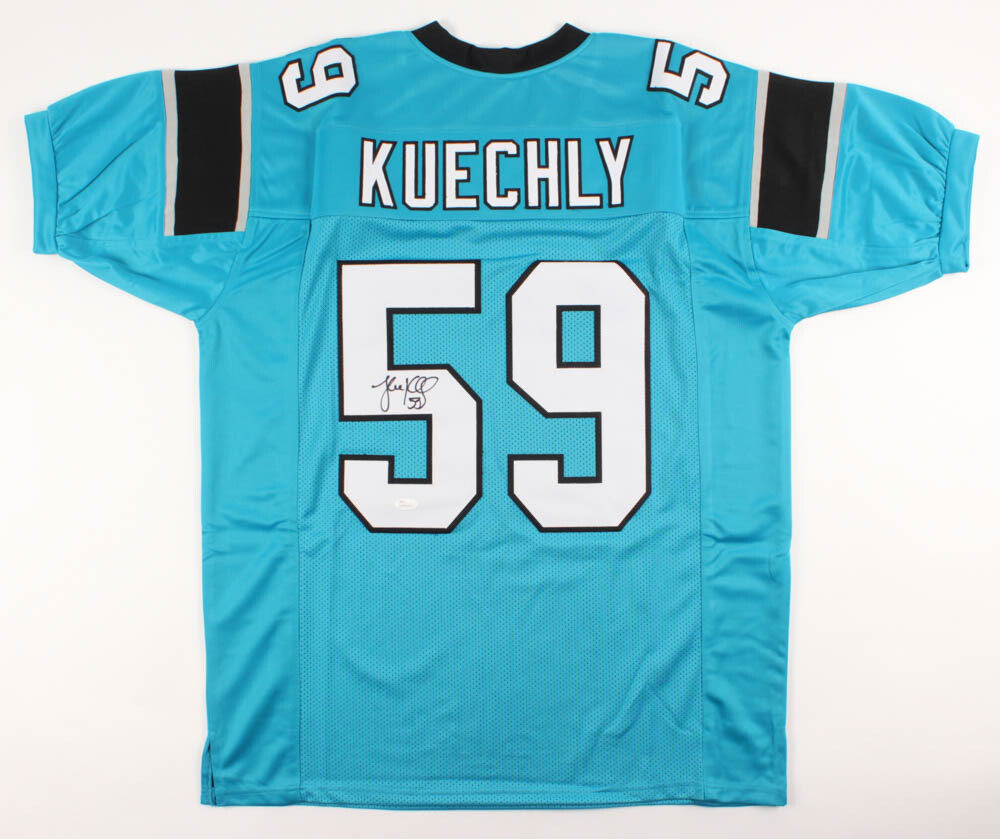 Luke Kuechly Autographed Signed Carolina Panthers Jersey (JSA COA) 6Xpro Bowl Linebacker 