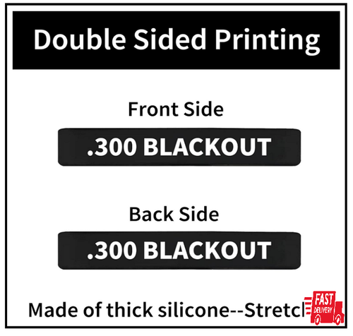 12 Pack 300 Blackout Magazine Marking Bands 300 BLK - Picture 2 of 2